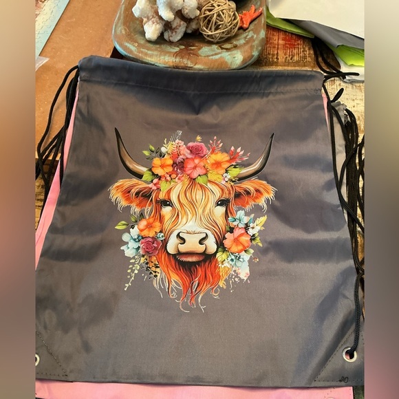 Hand pressed Drawstring Backpack, BN - Picture 1 of 2